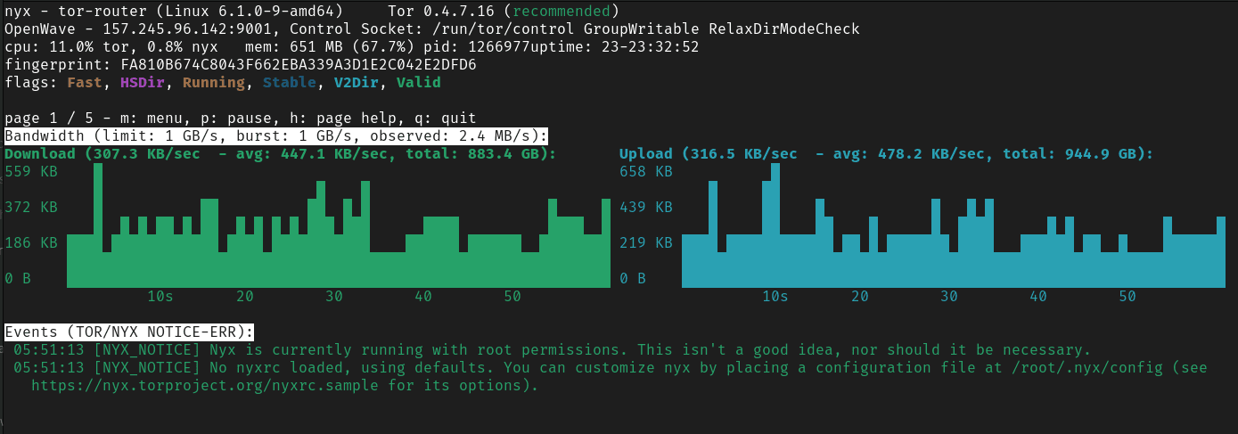 screenshot of nyx