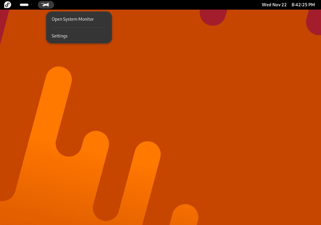Screenshot of Runcat in action