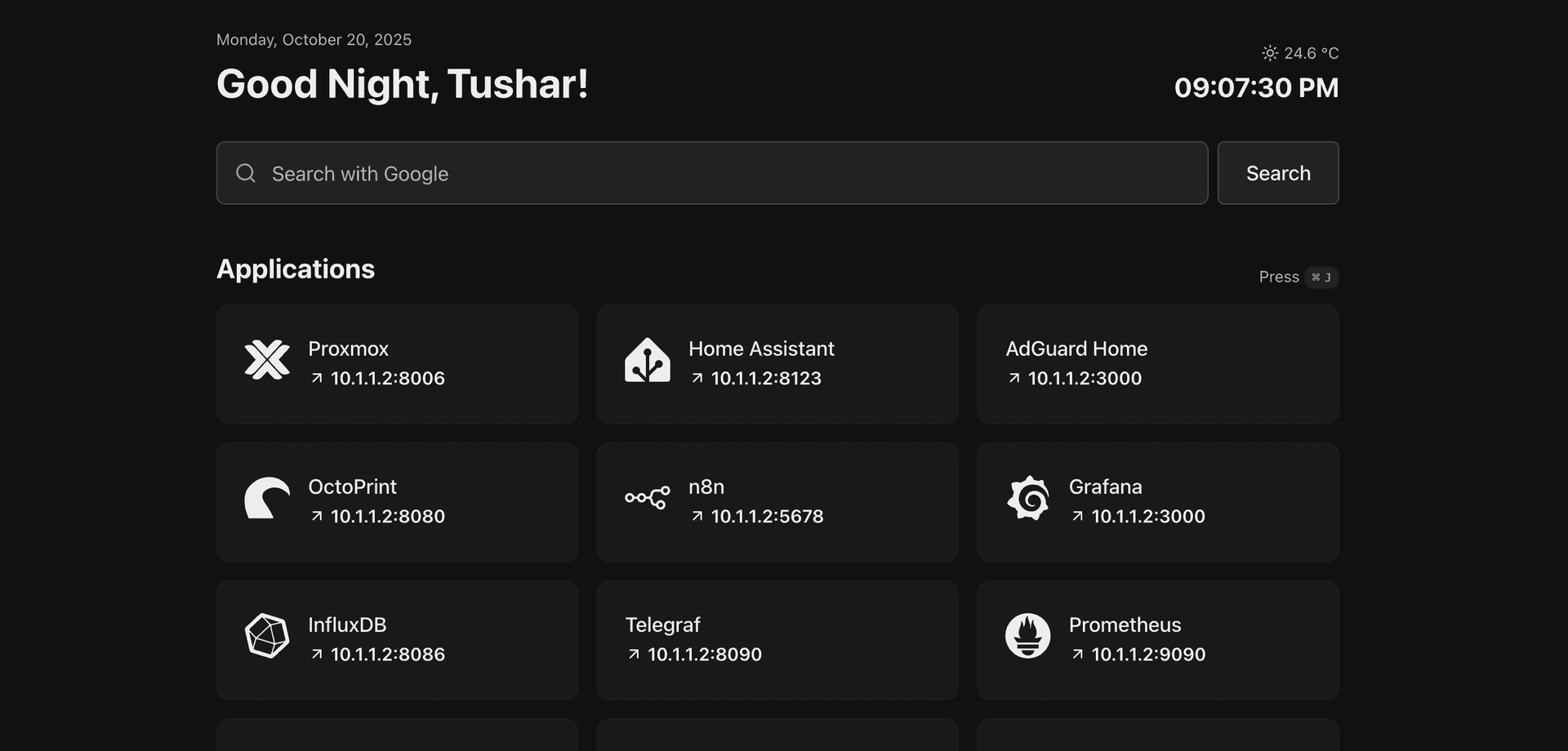 oragami's start page